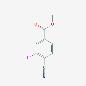 molecular formula C9H6INO2 B6354902 Methyl 4-cyano-3-iodobenzoate CAS No. 1379361-25-7