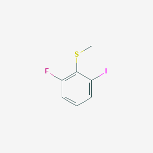 molecular formula C7H6FIS B6354953 （2-氟-6-碘苯基）（甲基）硫烷 CAS No. 1823026-33-0