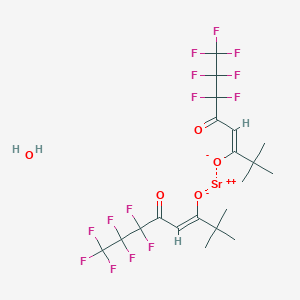 molecular formula C20H22F14O5Sr B6355021 七氟-2,2-二甲基-3,5-辛二酮酸锶水合物[Sr(FOD)2] CAS No. 125009-58-7