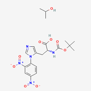 molecular formula C20H27N5O9 B6355039 Boc-D-His(Dnp)-OH isopropanol solvate CAS No. 204125-03-1