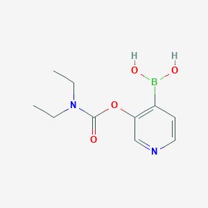 molecular formula C10H15BN2O4 B6355084 3-((Diethylcarbamoyl)oxy)pyridine-4-boronic acid CAS No. 868826-84-0
