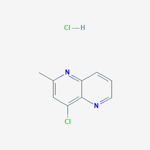 molecular formula C9H8Cl2N2 B6355096 4-Chloro-2-methyl-[1,5]naphthyridine hydrochloride CAS No. 1965309-46-9