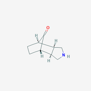 molecular formula C9H13NO B063551 (1R,2S,6R,7S)-4-azatricyclo[5.2.1.02,6]decan-10-one CAS No. 166878-95-1