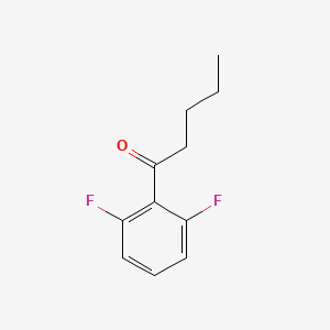 molecular formula C11H12F2O B6355131 1-(2,6-Difluorophenyl)-1-pentanone CAS No. 1372802-68-0