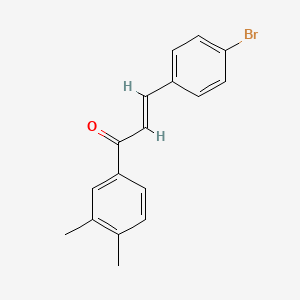 molecular formula C17H15BrO B6355199 (2E)-3-(4-Bromophenyl)-1-(3,4-dimethylphenyl)prop-2-en-1-one CAS No. 1002076-49-4