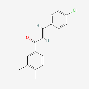 molecular formula C17H15ClO B6355204 (2E)-3-(4-Chlorophenyl)-1-(3,4-dimethylphenyl)prop-2-en-1-one CAS No. 1801145-83-4