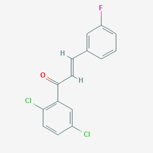 molecular formula C15H9Cl2FO B6355232 (2E)-1-(2,5-Dichlorophenyl)-3-(3-fluorophenyl)prop-2-en-1-one CAS No. 571953-29-2