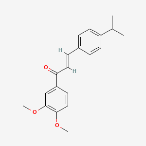 molecular formula C20H22O3 B6355234 (2E)-1-(3,4-Dimethoxyphenyl)-3-[4-(propan-2-yl)phenyl]prop-2-en-1-one CAS No. 214264-39-8