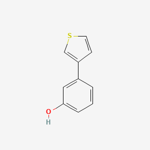 molecular formula C10H8OS B6355250 3-(Thiophen-3-yl)phenol, 95% CAS No. 29886-68-8