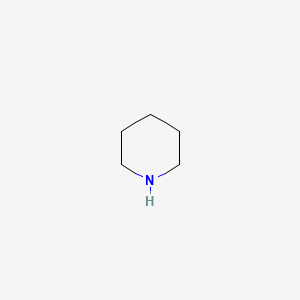 molecular formula C5H11N<br>C5H11N<br>CH2(CH2)4NH B6355638 哌啶（肽级），99% CAS No. 110-89-4