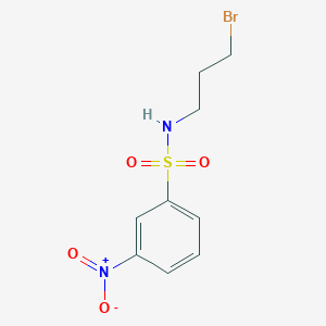molecular formula C9H11BrN2O4S B6355696 N-(3-Bromo-propyl)-3-nitro-benzenesulfonamide CAS No. 885958-93-0