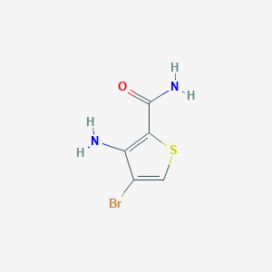 molecular formula C5H5BrN2OS B6355703 3-氨基-4-溴噻吩-2-甲酰胺 CAS No. 1378876-49-3