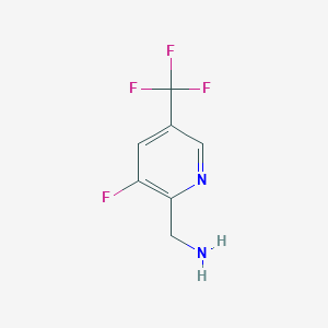 molecular formula C7H6F4N2 B6355704 (3-Fluoro-5-(trifluoromethyl)pyridin-2yl)methanamine CAS No. 1260892-22-5