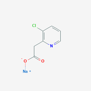 molecular formula C7H5ClNNaO2 B6355735 2-(3-Chloropyridin-2-yl)acetic acid, sodium salt CAS No. 1643136-50-8