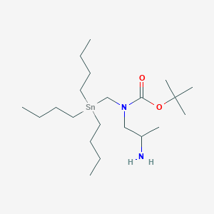t-Butyl(2-aminopropyl)((tributylstannyl)methyl)carbamate