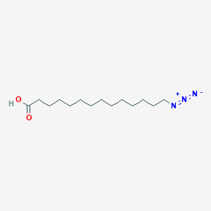 molecular formula C14H27N3O2 B6355741 14-叠氮-肉豆蔻酸 CAS No. 176108-61-5