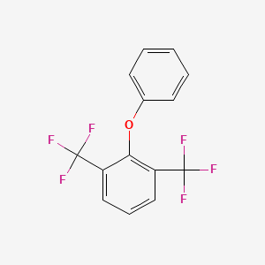 molecular formula C14H8F6O B6355780 [2,6-三(三氟甲基)苯基]苯基醚;  98% CAS No. 887268-14-6