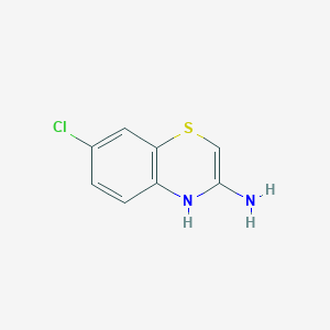 molecular formula C8H7ClN2S B6355826 3-Amino-7-chloro-[1,4]-benzothiazine;  98% CAS No. 81836-62-6