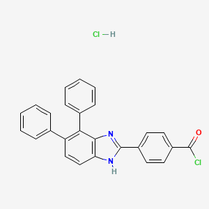 molecular formula C26H18Cl2N2O B6355847 4-(4,5-Diphenyl-1H-imidazol-2-yl)benzoyl chloride hydrochloride CAS No. 1274903-55-7