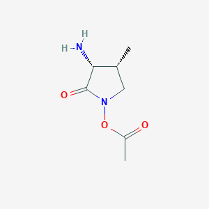 cis-3-Amino-1-hydroxy-4-methyl-2-pyrrolidinone acetate