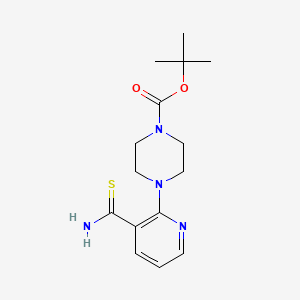 tert-Butyl 4-(3-carbamothioylpyridin-2-yl)piperazine-1-carboxylate, 95%