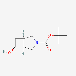 t-Butyl rac-(1R,5S,6R)-6-hydroxy-3-azabicyclo[3.2.0]heptane-3-carboxylate, 95%