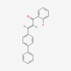 (2E)-1-(2-Fluorophenyl)-3-(4-phenylphenyl)prop-2-en-1-one