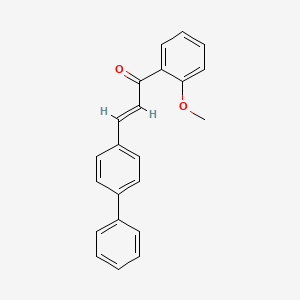 molecular formula C22H18O2 B6355983 (2E)-1-(2-Methoxyphenyl)-3-(4-phenylphenyl)prop-2-en-1-one CAS No. 1373550-73-2