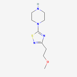 1-[3-(2-Methoxyethyl)-1,2,4-thiadiazol-5-yl]piperazine