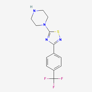 1-{3-[4-(Trifluoromethyl)phenyl]-1,2,4-thiadiazol-5-yl}piperazine