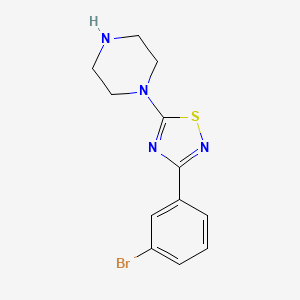 1-[3-(3-Bromophenyl)-1,2,4-thiadiazol-5-yl]piperazine