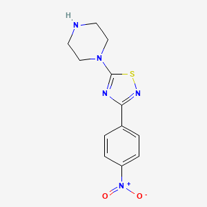 1-[3-(4-Nitrophenyl)-1,2,4-thiadiazol-5-yl]piperazine