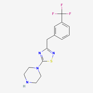 1-(3-{[3-(Trifluoromethyl)phenyl]methyl}-1,2,4-thiadiazol-5-yl)piperazine