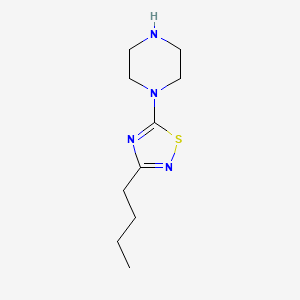 1-(3-Butyl-1,2,4-thiadiazol-5-yl)piperazine