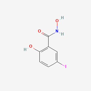 molecular formula C7H6INO3 B6356109 2,N-Dihydroxy-5-iodo-benzamide, 95% CAS No. 177348-38-8
