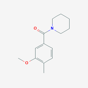 molecular formula C14H19NO2 B6356171 (3-Methoxy-4-methylphenyl)(piperidin-1-yl)methanone CAS No. 1090563-82-8