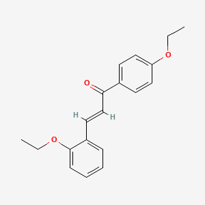 molecular formula C19H20O3 B6356206 (2E)-3-(2-Ethoxyphenyl)-1-(4-ethoxyphenyl)prop-2-en-1-one CAS No. 358343-61-0