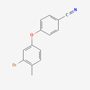 molecular formula C14H10BrNO B6356207 4-(3-Bromo-4-methylphenoxy)benzonitrile CAS No. 132529-83-0