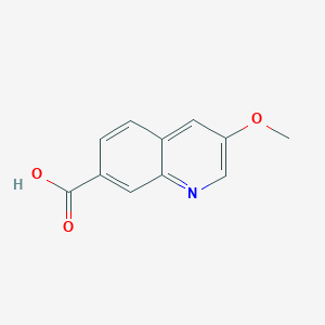 molecular formula C11H9NO3 B6356234 3-Methoxyquinoline-7-carboxylic acid CAS No. 2241594-60-3