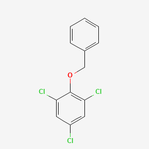 molecular formula C13H9Cl3O B6356235 2-(Benzyloxy)-1,3,5-trichlorobenzene CAS No. 861540-76-3
