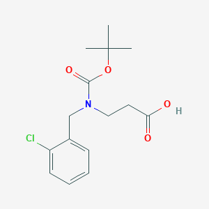 3-{[(t-Butoxy)carbonyl][(2-chlorophenyl)methyl]amino}propanoic acid