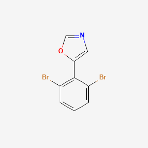 molecular formula C9H5Br2NO B6356274 5-(2,6-dibromophenyl)oxazole CAS No. 2364585-15-7