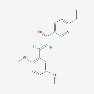 (2E)-3-(2,5-Dimethoxyphenyl)-1-(4-ethylphenyl)prop-2-en-1-one