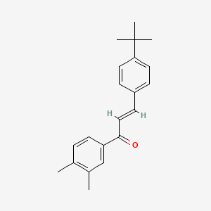molecular formula C21H24O B6356342 (2E)-3-(4-tert-Butylphenyl)-1-(3,4-dimethylphenyl)prop-2-en-1-one CAS No. 292853-33-9