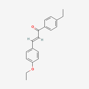molecular formula C19H20O2 B6356375 (2E)-3-(4-Ethoxyphenyl)-1-(4-ethylphenyl)prop-2-en-1-one CAS No. 1177191-45-5