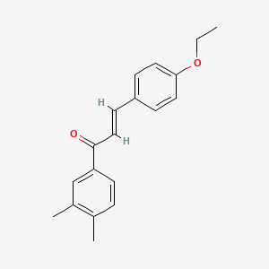 molecular formula C19H20O2 B6356382 (2E)-1-(3,4-Dimethylphenyl)-3-(4-ethoxyphenyl)prop-2-en-1-one CAS No. 1177206-32-4
