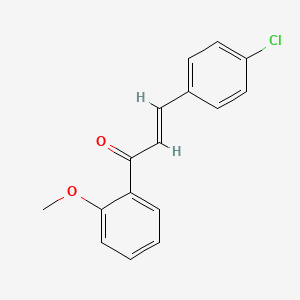 molecular formula C16H13ClO2 B6356417 (2E)-3-(4-Chlorophenyl)-1-(2-methoxyphenyl)prop-2-en-1-one CAS No. 1029599-29-8