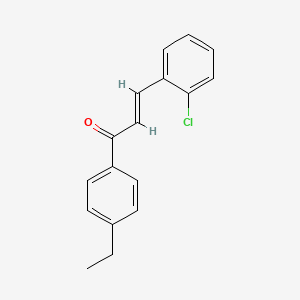 molecular formula C17H15ClO B6356428 (2E)-3-(2-Chlorophenyl)-1-(4-ethylphenyl)prop-2-en-1-one CAS No. 1176617-44-9