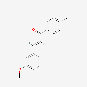 molecular formula C18H18O2 B6356445 (2E)-1-(4-Ethylphenyl)-3-(3-methoxyphenyl)prop-2-en-1-one CAS No. 1176627-16-9