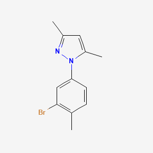 molecular formula C12H13BrN2 B6356450 1-(3-Bromo-4-methylphenyl)-3,5-dimethyl-1H-pyrazole CAS No. 1176493-60-9